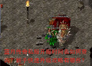 蓝月传奇私服开服时间表如何查询?新手快速升级攻略有哪些? 蓝月传奇私服开服时间表如何查询?新手快速升级攻略有哪些?